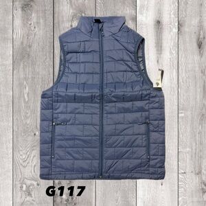 Burnside Men’s Puffer Vest | Navy Large | Lightweight Workwear Layer G117